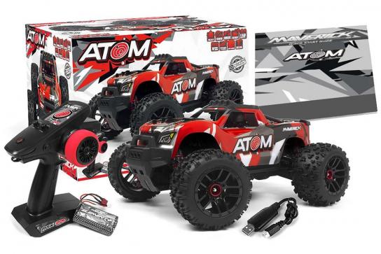 Maverick - 1/18 Atom MT Monster Truck 4WD Red RTR Complete image