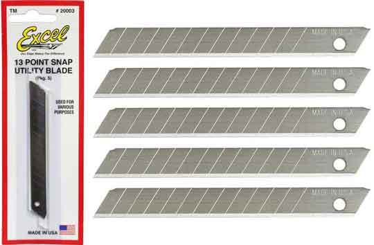 Excel -  Snap-Off Blades Small 5 Pack image