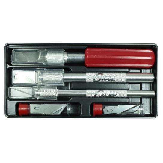 Excel - Hobby Knife Set (3x Knifes, 13x Blades) image