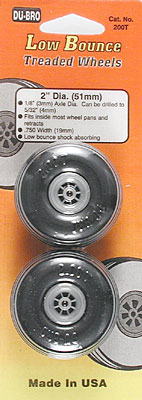 Dubro - 2" Dia/Treaded Surface Wheels image