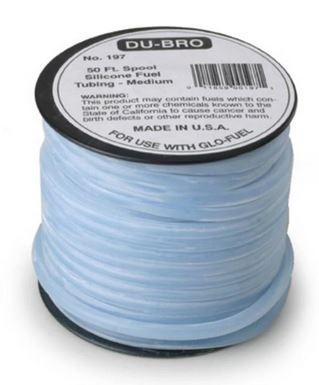 Dubro - 3/32 (2.3mm) Super Blue Silicone Tubing 50ft image