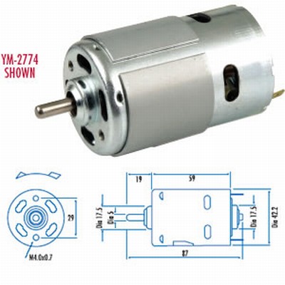 RCNZ - 700 Size DC Motor 12V 18800rpm image