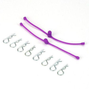 Dubro - Body Clip Retainers Purple image