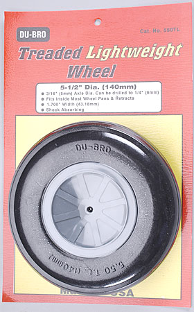 Dubro - 5-1/2" Treaded Light Wheel image