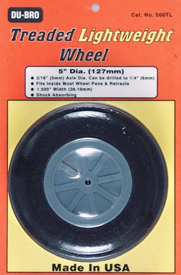 Dubro - 5" Treaded Light Wheel image