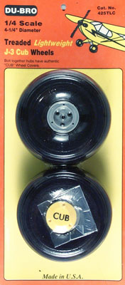 Dubro - J3 Cub Wheels 1/4 Thread Lite image