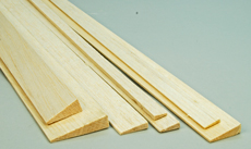 BNM - 5/16x1"1/4 Balsa Trailing Edge 8x31.5 (5) image