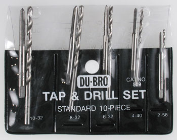 Dubro - Standard Tap/Drill Set 10pcs image