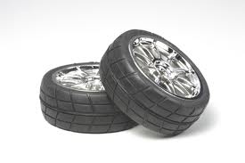 Tamiya - 10 Spoke Wheel With Tyre 24mm/ 0 image