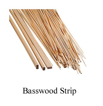 Midwest - Basswood Strip 1/2" (12.5mm) Square - 24" (10pcs) image