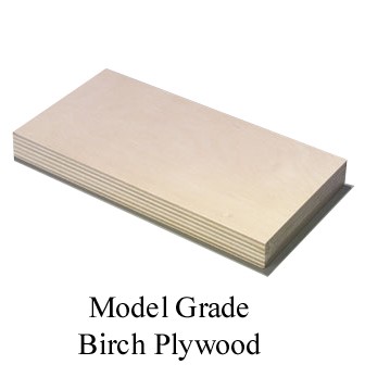 Midwest - Birch Plywood 3/16" (5mm) 12"x6" (1pc) image