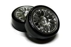 Tamiya - Mesh Wheel & Super Drift Tyres 24mm  image
