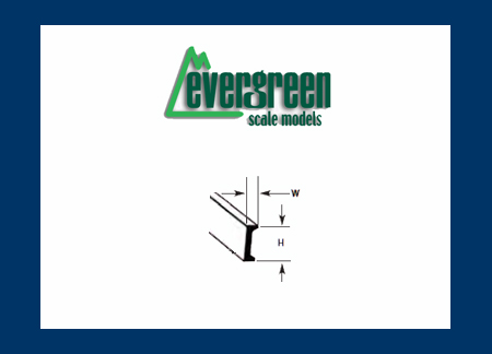 Evergreen - Styrene Channel 35cm Long x 6.3mm (3) image