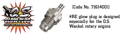 O.S - #RE Glow Plug for Wankel Engines image