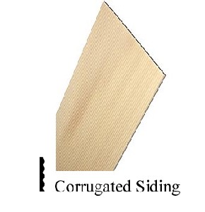 Midwest - Basswood 24" Corrugated Siding 1/2"x1/2" (10 pcs) image