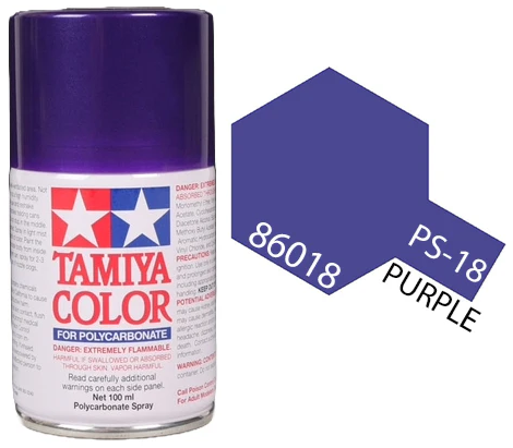 Tamiya - PS-18 Polycarb Metallic Purple Spray 100ml image
