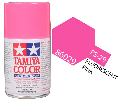 Tamiya - PS-29 Polycarb Fluorescent Pink Spray 100ml image