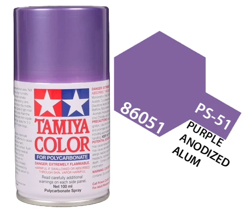 Tamiya - PS-51 Polycarb Purple Anodized Aluminium Spray 100ml image