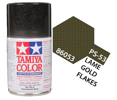 Tamiya - PS-53 Polycarb Lame Gold Flakes Spray 100ml image