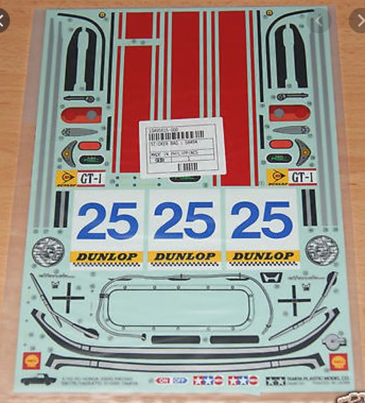 Tamiya - 1/10 Honda S800 Sticker Set (58175) image