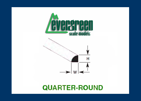Evergreen - Styrene Quarter Round 1.00mm (5) image