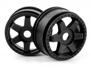 Maverick QuantumR Race Truck Wheel 67-75.5 17mm Hex (Black/2pcs)  image