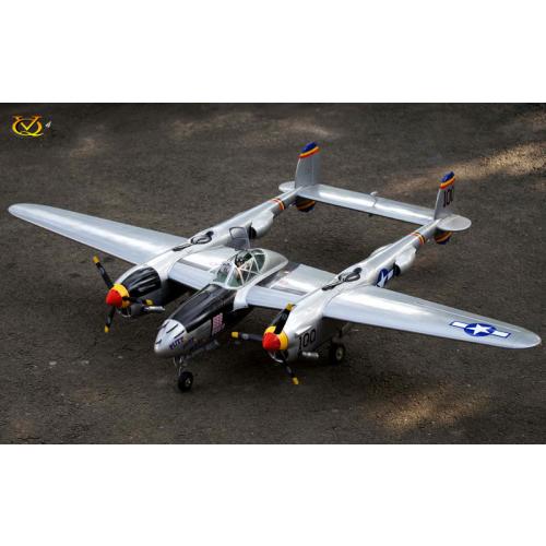 VQ Model - P-38 Lightning Twin Silver EP/GP 46 Size ARF Kit