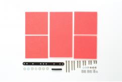 Tamiya - Mini 4WD Jr Brake Sponge Set 1/2/3mm Red image