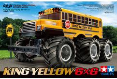 Tamiya - 1/18 King Yellow 6x6 School Bus G6-01 Kit image