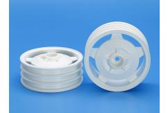 Tamiya - Buggy Front Star Dish Wheels 2WD Hex Hub White (2pcs) image