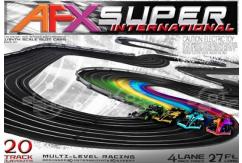  AFX Racing - F1 Super International Multi-Level 4 Lane Slot Car Set image