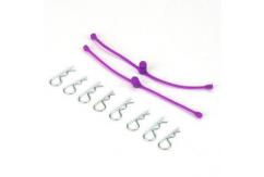 Dubro - Body Clip Retainers Purple image