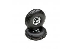 Dubro - Treaded Chrome Wheels 3" (2pcs) image