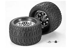 Tamiya - TGM-02 Tarmac Tire & Wheel Set  image