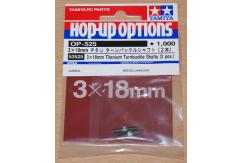 Tamiya - 3x18mm Titanium Turnbuckle Shafts (2pcs) image