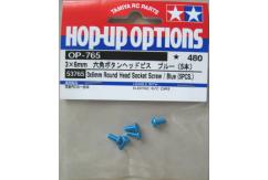 Tamiya - 3x5mm Round Head Blue Socket Screw (5pcs) image