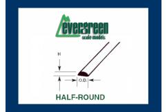 Evergreen - Styrene Half Round 35cm Long x 1.0mm (5) image