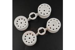 Tamiya - On-Road Racing Truck Front Rear White Rim Set (4pcs) image