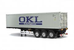 Tamiya - 1/14 Container 3-Axle Trailer with 40ft OKC Container Kit image