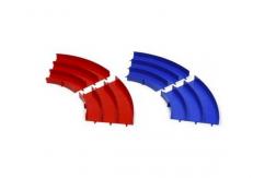 Tamiya - JR Circuit Curve Section J/Cup Blue/Red (2 pcs) image