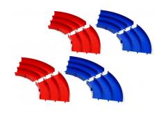 Tamiya - Japan Cup 2 Lane Circuit Curve Blue/Red 4pcs image