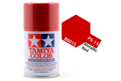 Tamiya - PS-15 Polycarb Metallic Red Spray 100ml image