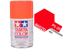 Tamiya - PS-20 Polycarb Fluorescent Red Spray 100ml image