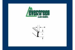 Evergreen - Styrene Channel 35cm Long x 4.8mm (3) image