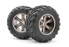 Blackzon - Tyre & Wheel Dark Grey (2pcs) image