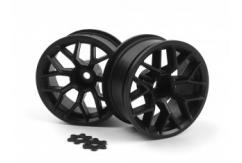 HPI Racing RTR Wheel 26mm Black 6mm Offset (2pcs) image