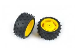 Tamiya - Super Fighter DT-02 Rear Tyre/Wheel Set image