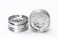 Tamiya - Matt Plated Silver Dish Wheels 26mm +4 (2pcs)  image