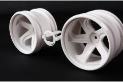 Tamiya - GF-01 White 5-Spoke Wheels (2) image