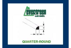 Evergreen - Styrene Quarter Round 1.5mm (4) image